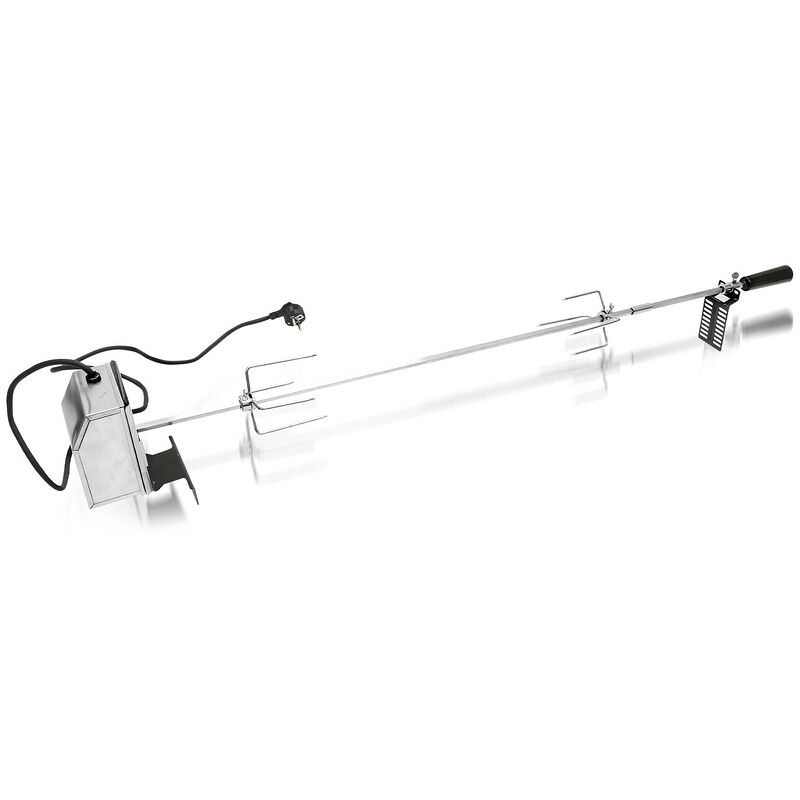Vingo - Broche Électrique Tournebroche Broche à Rôtir Acier Moteur 117cm