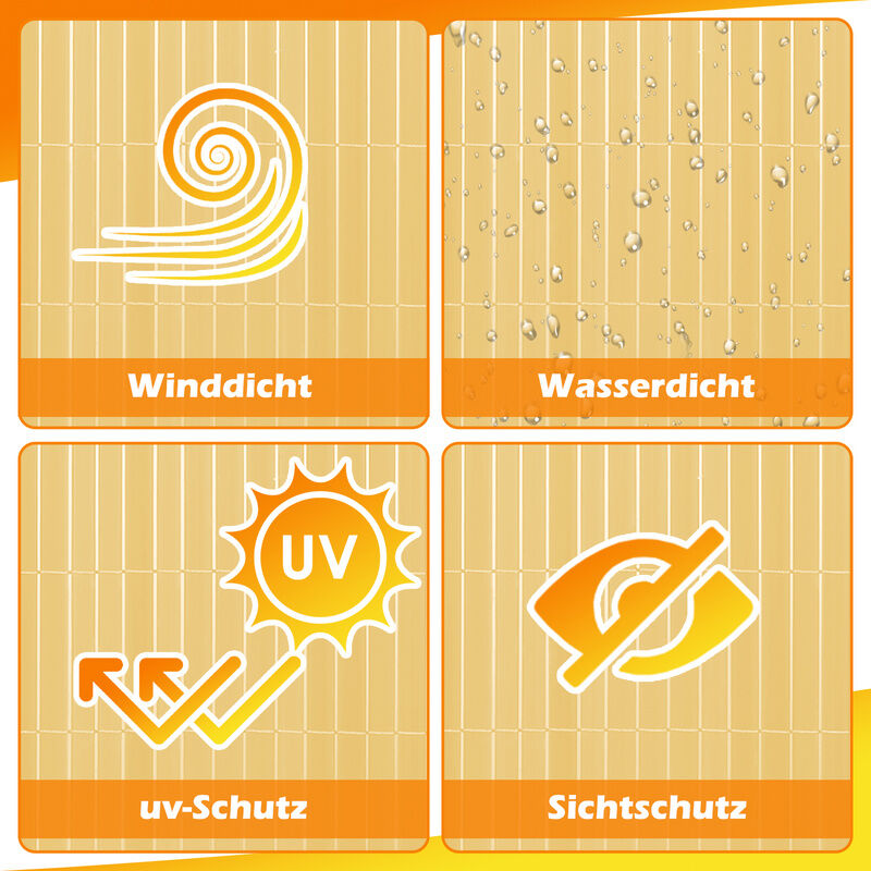 Canisse en pvc gris anthracite double face,90% d'occultation,H.120 cm x L.800 cm - Vingo