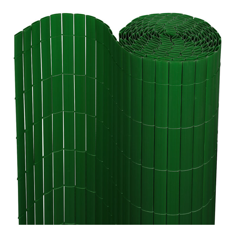 VINGO Canisse en PVC,Brise-vue en PVC Clôture d'intimité Protection de Visibilité Résistant UV et aux intempéries,Vert 120x400cm - Vert
