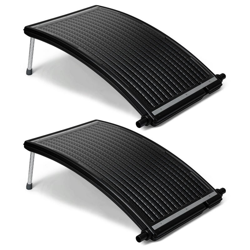 Vingo - 2 pièces chauffage solaire pour piscine Panneau de chauffage solaire 110 x 69 x 14 cm