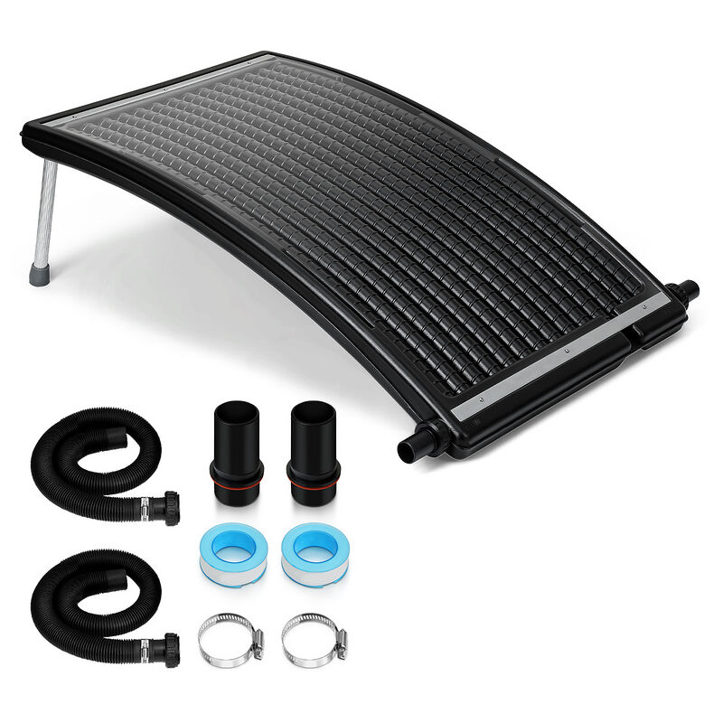 Chauffe-piscine solaire - Chauffe-eau solaire incurvé pour piscine 15L,Ø38 mm,Accessoires de piscine Design - Vingo