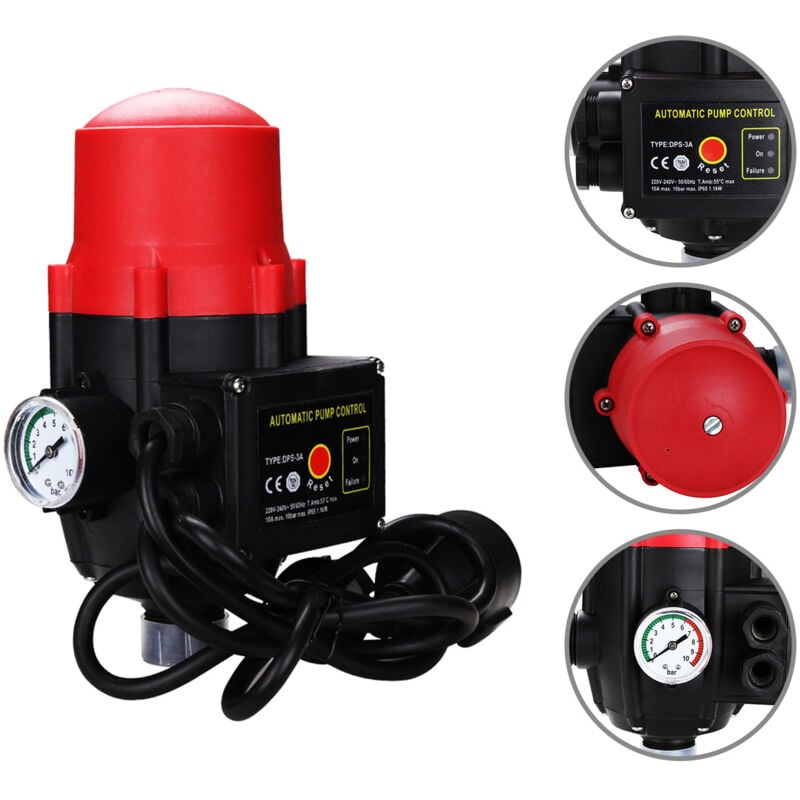 Contrôleur de pression de pompe avec fil 10 bar - Pressostat Jardin