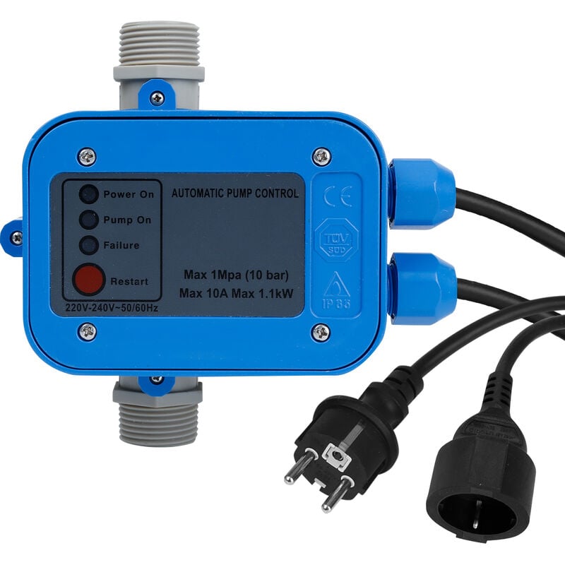Pressostat avec cordage DPS-1 230V 1-phase pour pompe domestique pompe puits