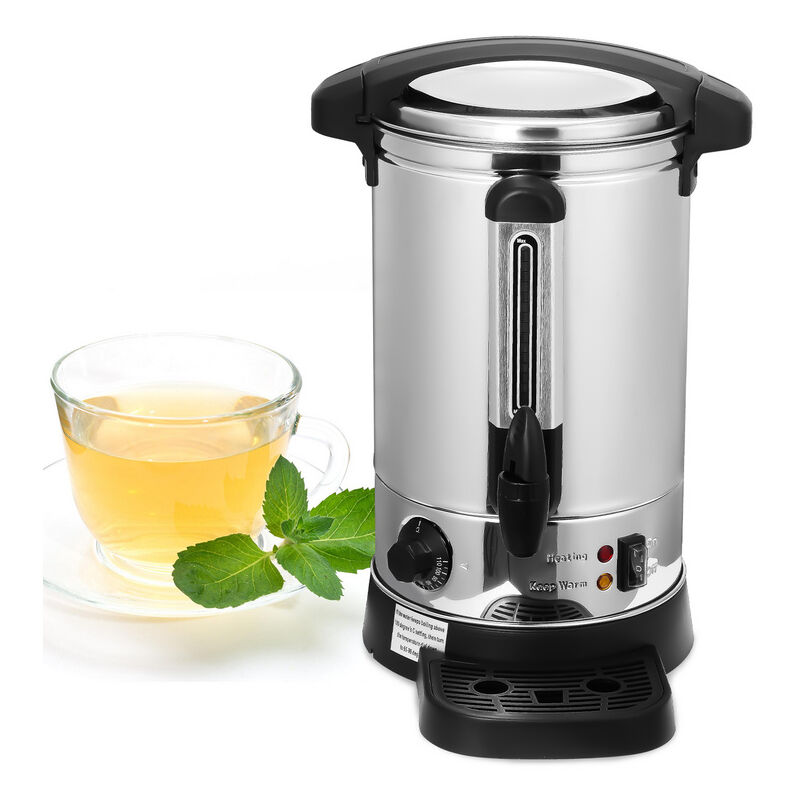Distributeur de boissons chaudes 8 l 1500 w acier inoxydable Marmite vin chaud chocolat Robinet couvercle verrouillable - Vingo