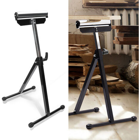 VINGO Ensemble de 1 support à rouleaux 68-108CM Support à rouleaux réglable en hauteur établi - 1 support à rouleaux ， 90 kg de capacité de charge, 30 cm de large