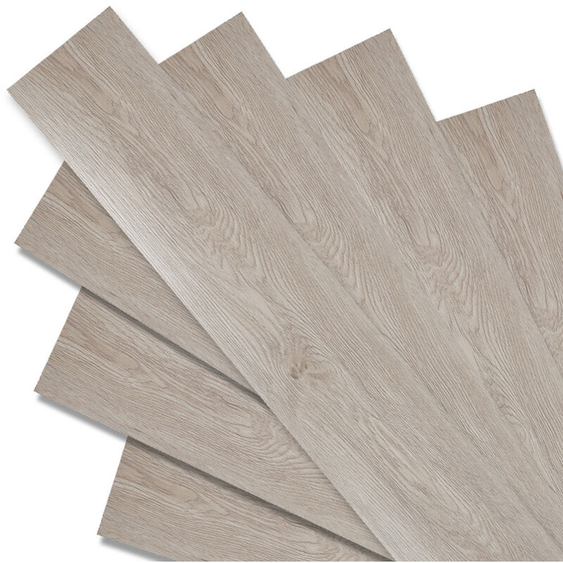 EINFEBEN env.10m² Sol vinyle Chêne Blanc Oak Adhésif Stratifié Vinyle