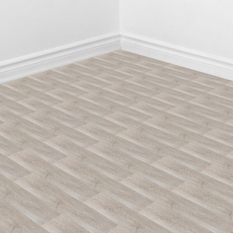 Einfeben env.6m² Sol vinyle Chêne Blanc Oak Adhésif Stratifié Vinyle