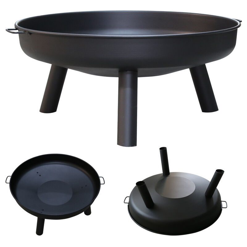 Feuerschale Heizstrahler 80 cm Gemütliche Feuer Garten Feuerkorb Terrassenfeuer - Vingo