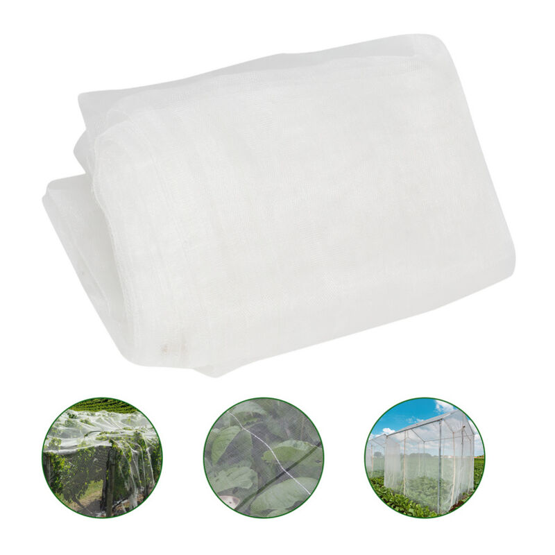 VINGO Filet Anti Insecte Outils pour l'extérieur Filet de jardin protection légumes Filet de protection insectes 3x10M - Blanc
