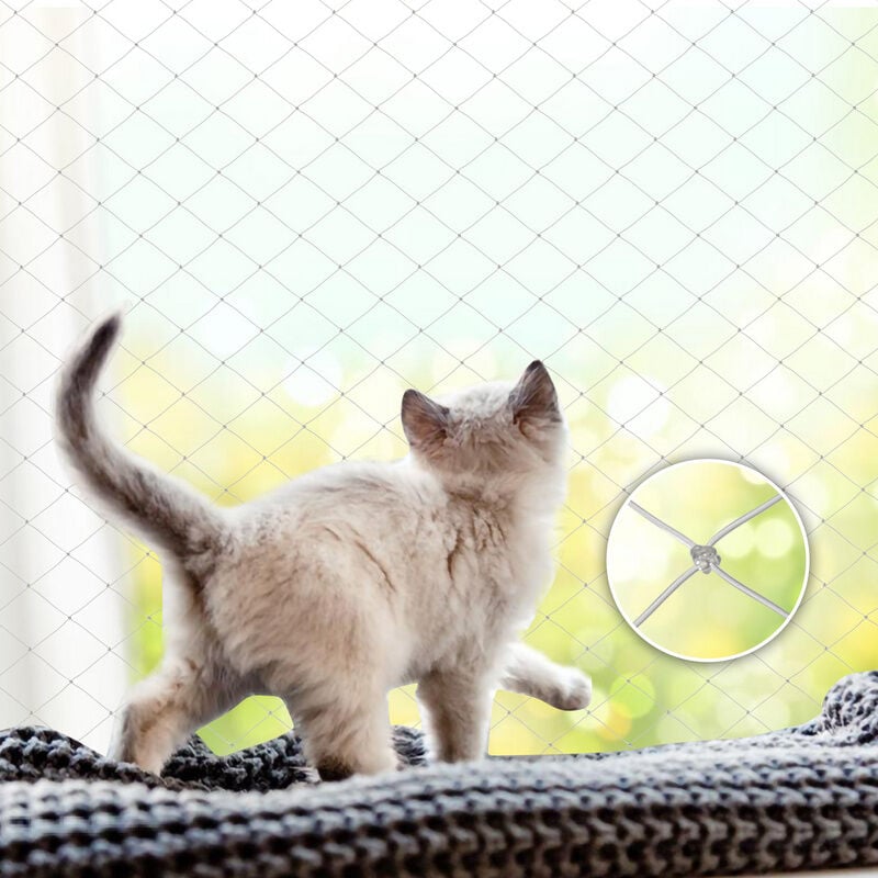 Filet de Protection pour Chat Filet pour chats Autres accessoires pour chats Filet pour chats et oiseaux Filet de protection pour chats 3x8m