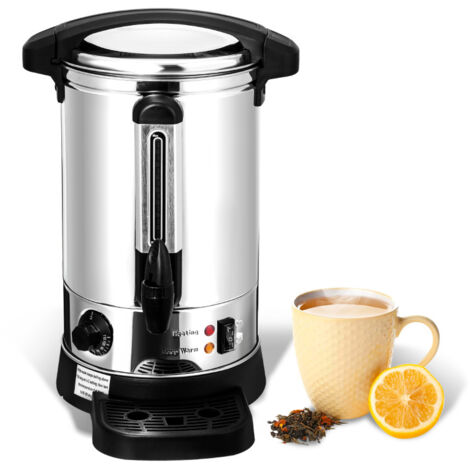 Edelstahl Heißgetränkespender Eikuavons Glühweinkocher 8 Liter - 1500W, Edelstahl, Temperatur 30-110°C, Mit Warmhaltefunktion Glühwein 10l