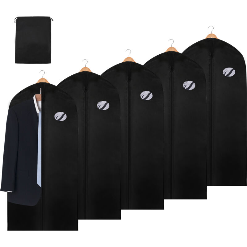 Housses de Vêtements, Housses de Protection, housse à vêtements,pour Chemise Costumes/Manteaux, Anti Poussière Etanche Mite Humidité -6 pcs 128X60CM