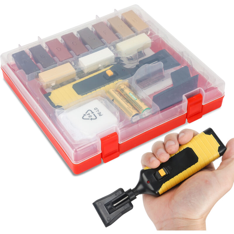 Vingo - Kit de Réparation de Stratifié Système Scratches Ensemble d'outils de Réparation, Kit d'outils pour Carrelage, Pierre, Céramique
