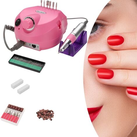 VINGO Kit Poncueuse Prof Electrique Lime Ongles Manucure Ongle Neuf Modèle Eco Line