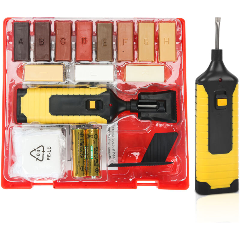 Vingo - Laminato Kit di Riparazione in Laminato Sistema di cera Piano di Lavoro Piano Robusto Chip Graffi Set di Strumenti di Riparazione