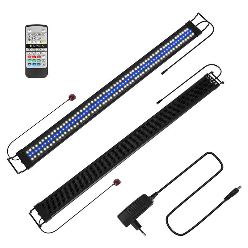 Led Aquarium Dimmable avec Télécommande Éclairage pour Plante Poisson,117.5cm,120-150CM Extensible Lampe - Vingo