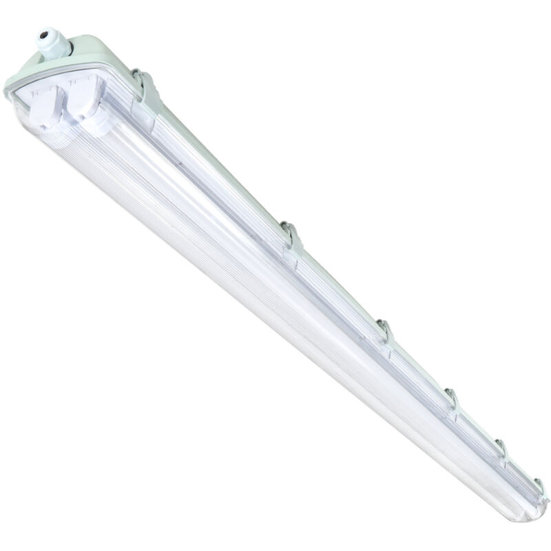 Vingo - swanew led luminaria estanca sótano luminaria estanca garaje difusor 150cm blanco frío