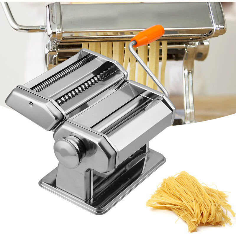 Vingo - Machine à pâtes, Laminoir pour pâtes fraîches, Coupeur 2 en 1, 7 Réglages d'épaisseur