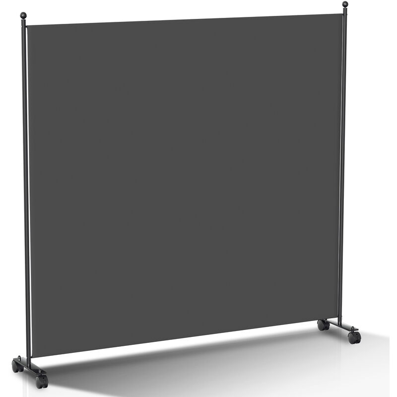 Paravent avec roulettes séparateur de pièce Cloison Paravent écran de confidentialité Écran pour Jardin Anthracite 187x181 cm - Vingo