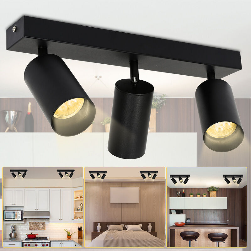 Vingo - Plafonnier Plafonnier led 4W Lampe de plafond 3 flammes