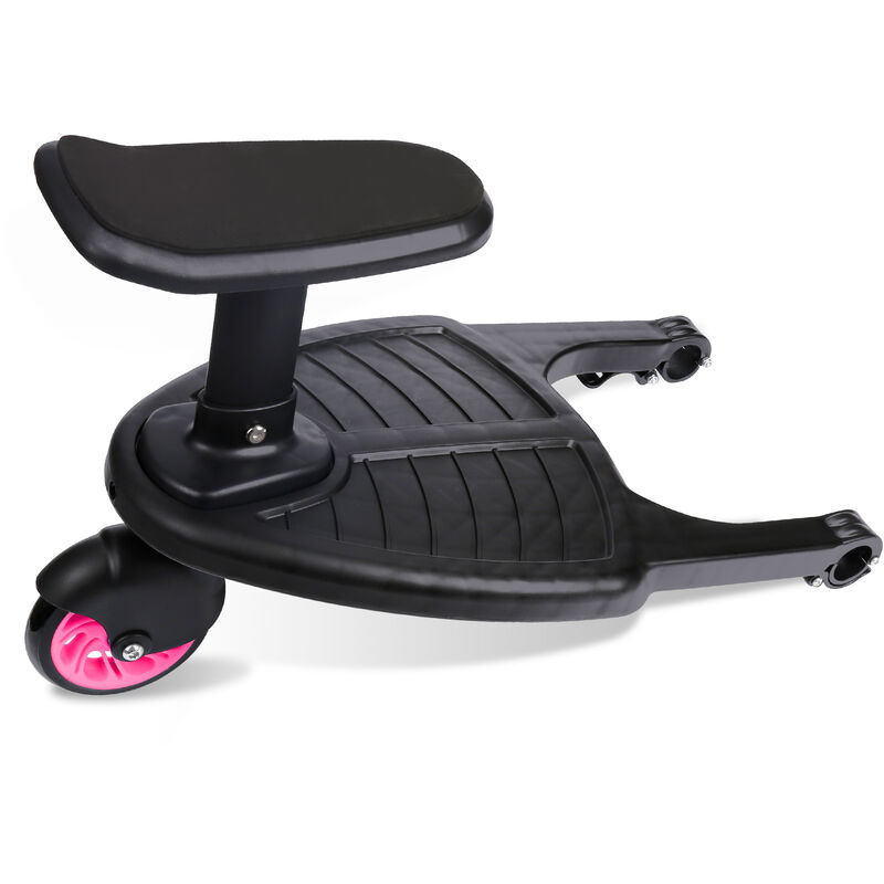 Vingo - Planche à roulettes kiddy board jusqu'à 25 kg mise à niveau avec pied de lit Rose - rose