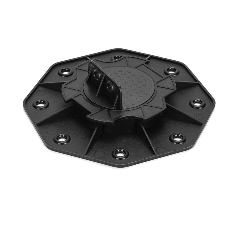 Plots terrasse bois ou composite pour dalle réglable 18-30mm 50 Pièces Noir - Vingo