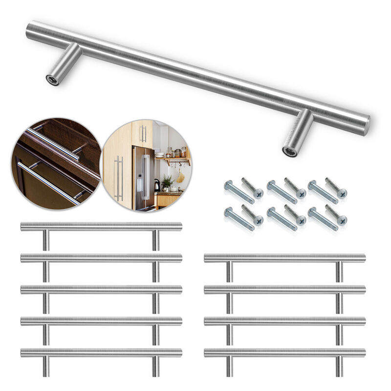 Poignées de meubles Poignée de porte Poignée de meuble Poignée de cuisine 220x160x12MM 100 pièces - Vingo