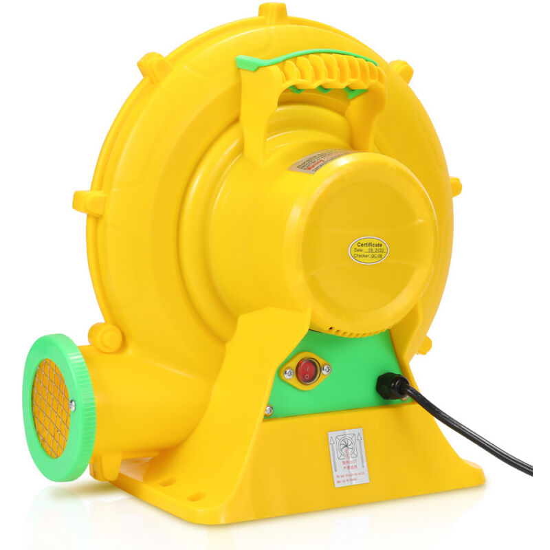 SWANEW Pompe à Air 370W Pompe Electrique Gonflable de Ventilateur pour Châteaux Gonflables Jaune
