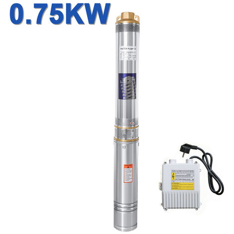 VINGO Pompe à Eau Electrique Submersible 4000L-H 750W 230V Acier Inoxydable Pompes pour puits profonds