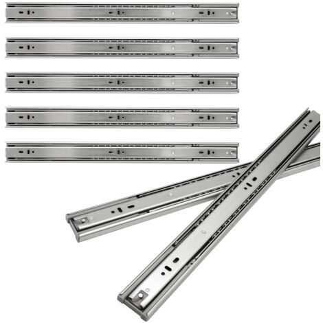VINGO Schubladenschienen Schubladenauszug Soft Close Vollauszug Teleskopschiene Schubladenauszüge für Schubladen Schienensystem Auszugsschienen Gleitschiene Schubladenauszug 45kg Länge 550mm 4Paar