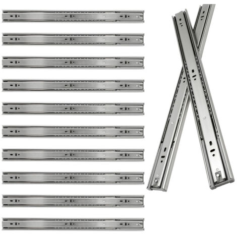 VINGO Schubladenschienen Schubladenauszug Soft Close Vollauszug Vollauszug Schubladenauszüge für Schubladen Schienensystem Auszugsschienen Gleitschiene Schubladenauszug 45kg Länge 350mm 5Paar