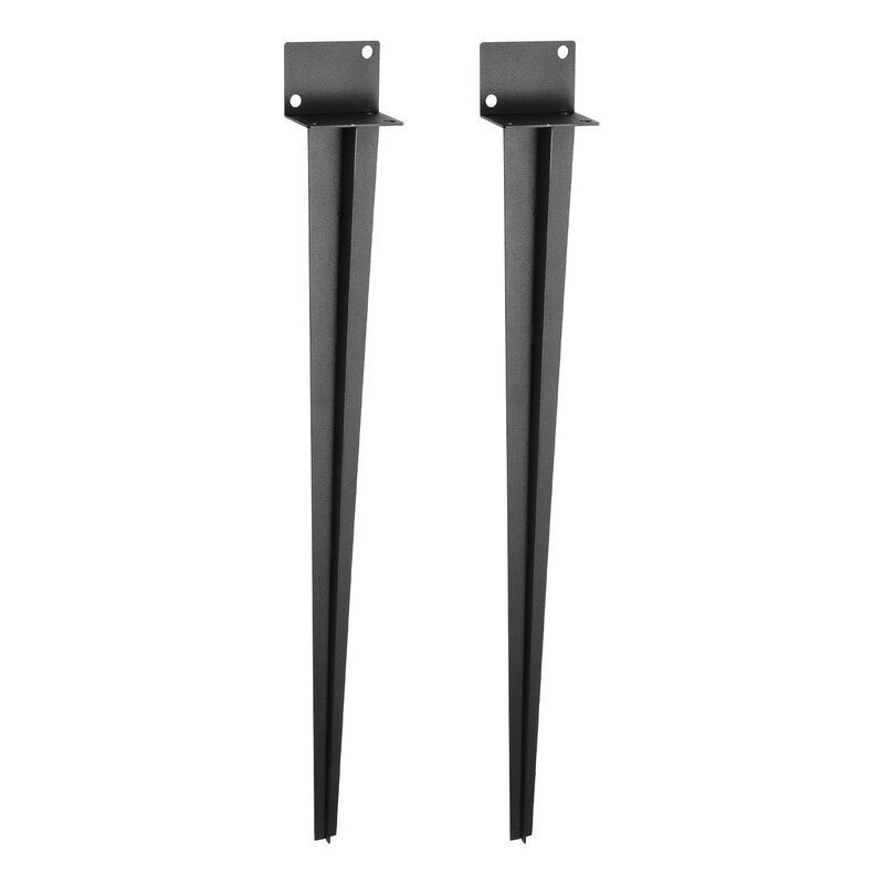 Support à enfoncer Accessoire pour poteau Piquet pour poteau de clôture -Longueur 700 mm 2 pièces - Vingo
