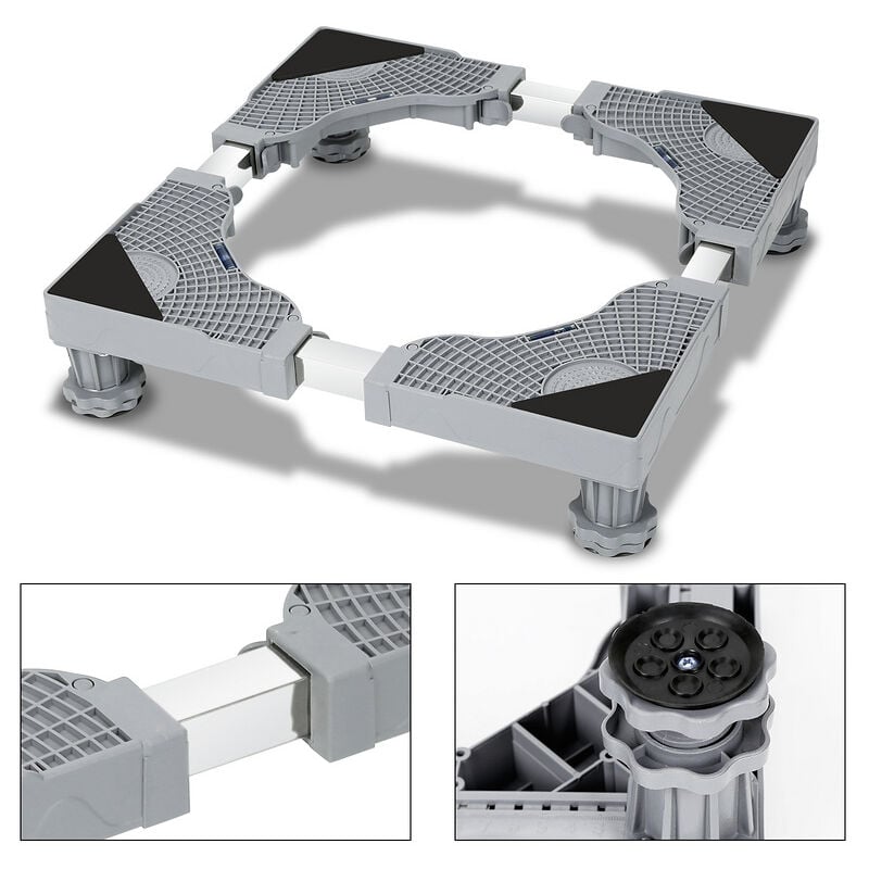 Vingo - Support machine à laver Piédestal Réglable en hauteur 4 pieds 41-66cm