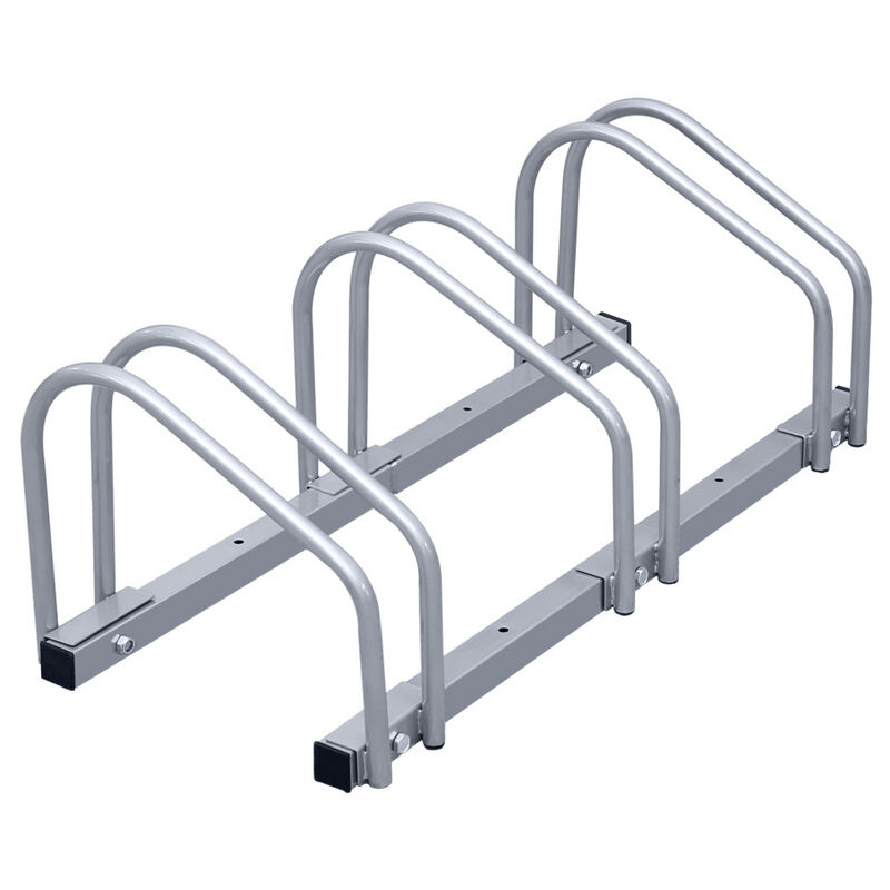 VINGO Support à vélos Présentoir à vélos Support à vélos Supports multiples roues VTT pour 3 vélos Porte-vélo