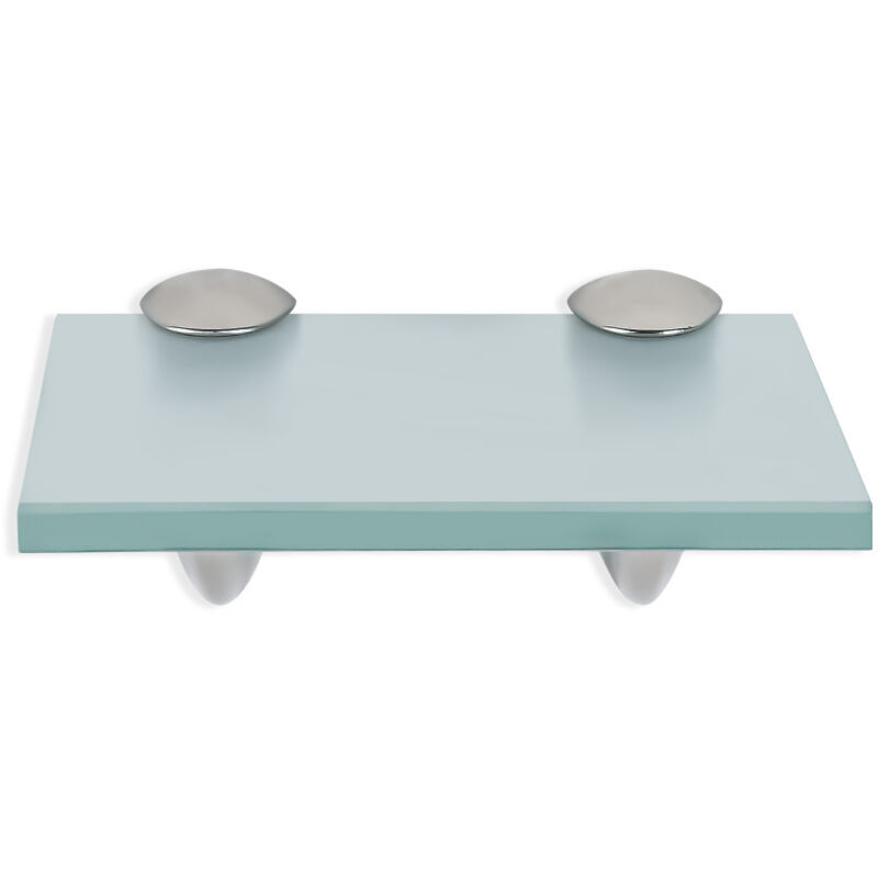 Tagère murale Verre,Tablette en verre de salle de bain 20 x 10 cm 8 mm Givré - Vingo