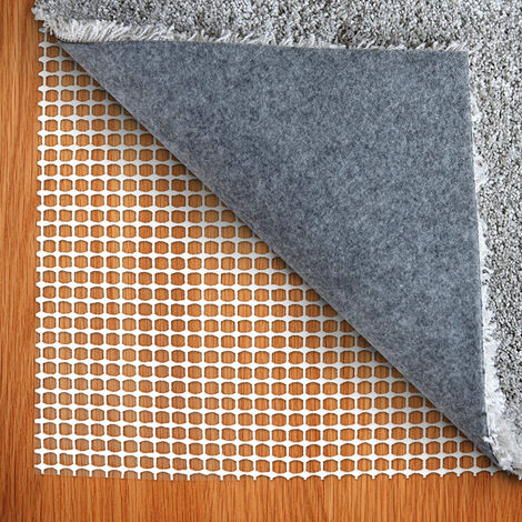VINGO Tapis antidérapant Butoir Antidérapant Tapis découpable Filet Arrêt Tapis 200x80CM 2 pièces - Blanc