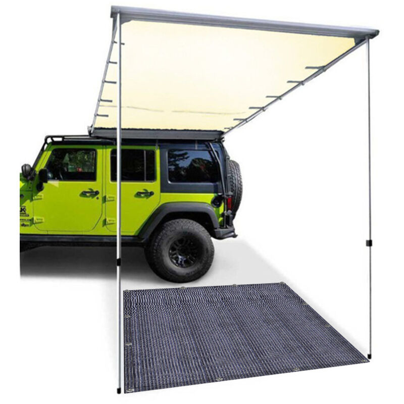 Vingo - Tapis de tente Auvent tapis étanche camping tapis tente sol extérieur tente bâche pique-nique couverture caravane 400x400CM