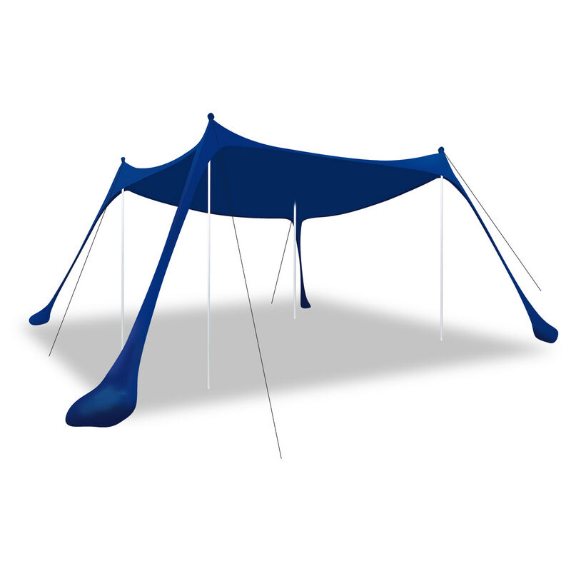 VINGO Tente de plage Protection UV 50+ lycra Tente de soleil, 5 ou 8 Personnes Famille Extérieur Portatif Résistant à l'eau 300x300x200cm