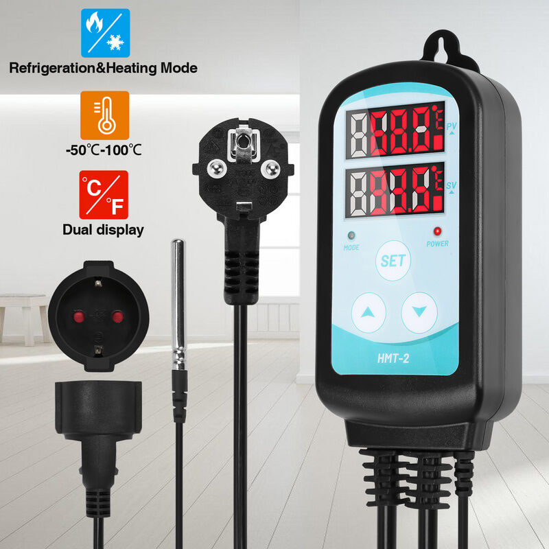VINGO Thermostat régulateur de température 230V 3000W thermostat antigel digital
