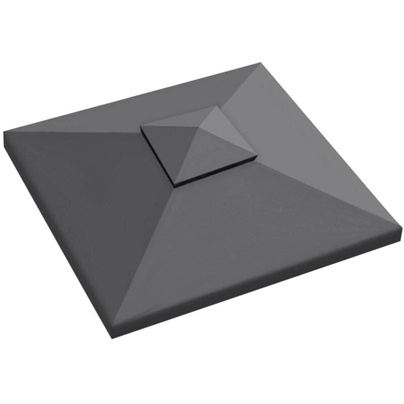 Toit de remplacement Protection solaire Déduction de toit pa Bâche de toit Bâche de remplacement Toit de pavillon 3x3M Anthracite - Vingo