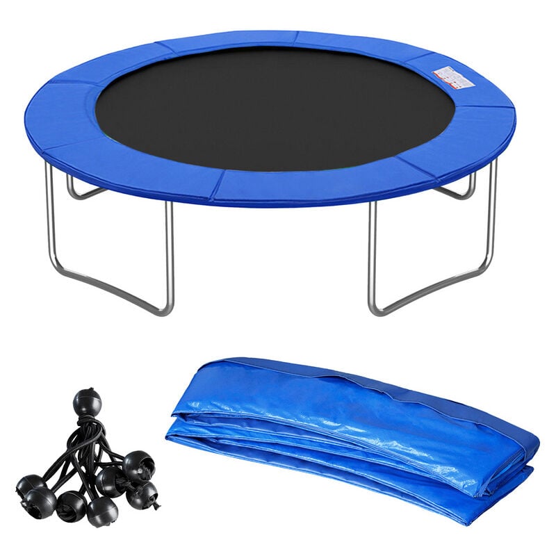 Trampolin Randabdeckung, Trampolin-Zubehör, 305 cm Federabdeckung, Randschutz, Sicherheitsmatte, UV-resistent,Blau - Vingo