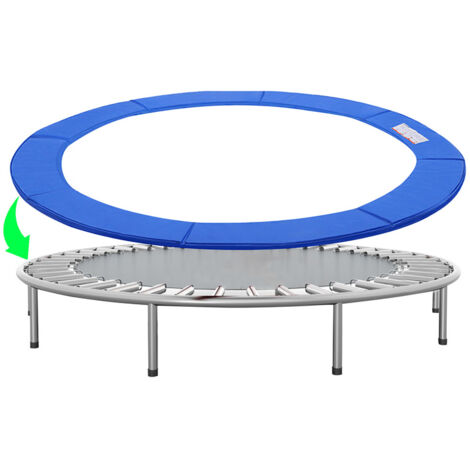 VINGO Trampoline bord couvre trampoline ressort housse de protection latérale ø244cm Bleu - Bleu