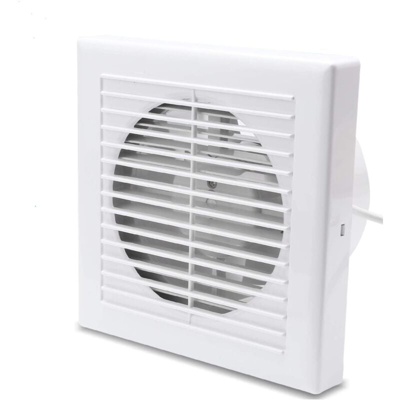 Ventilateur de salle de bain Silencieux 150mm Avec chicane de retour Ventilateur mural 15cm - Vingo