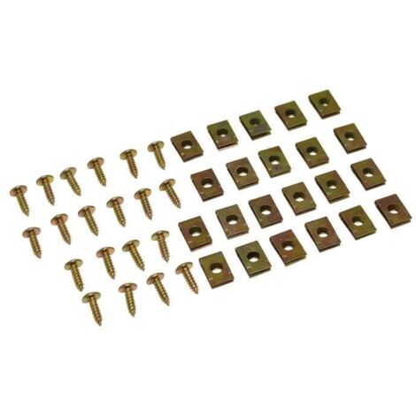 Vingt vis et agrafe insert de carrosserie carénage Ø4x12mm pour