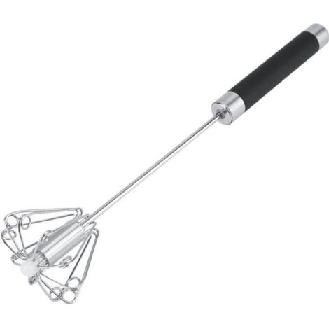 VINGVO fouet rotatif Batteur à oeufs manuel rotatif durable anti-rouille d\'acier inoxydable