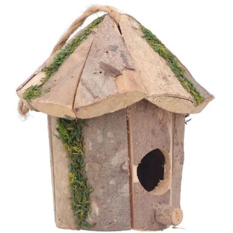 VINGVO nid d\'oiseau Maison d\'oiseau innovante suspendue en bois petite maison d\'oiseau exquise pour jardin extérieur