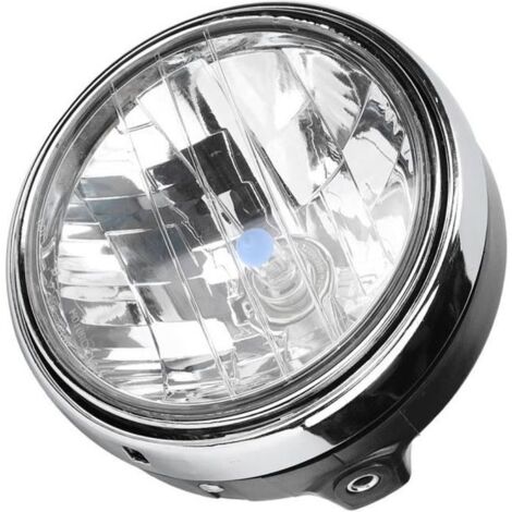 VINGVO Phare de moto universel Ensemble de phare avant de moto rond rétro modifié pour CB400 / 900