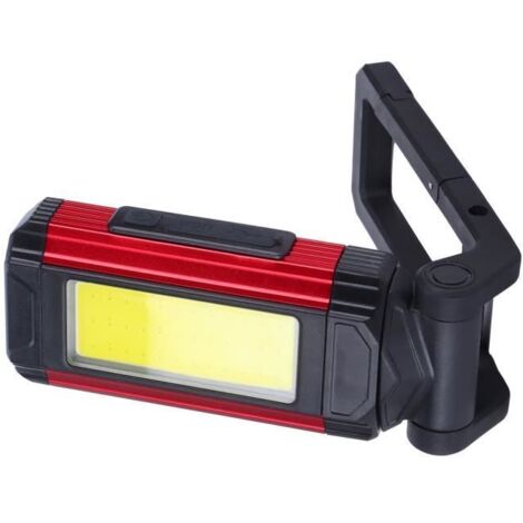 VINGVO torche électrique Lampe de travail multifonction rechargeable COB Lampe d\'inspection de lampe de travail magnétique Charge