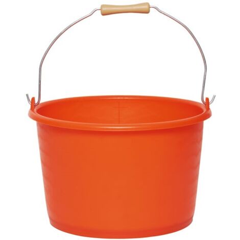VINMER - Seau agricole 18 l orange fluo avec anse