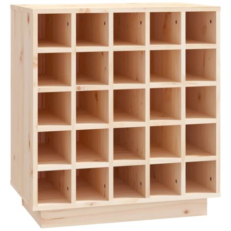 Vinoteca para hasta 25 botellas 55,5 x 34 x 61 cm en madera de pino DEC024422